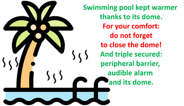 Swimming pool at Le Palmier de Mira