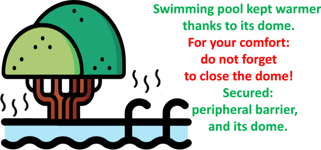 Swimming pool at Le Palmier de Mira